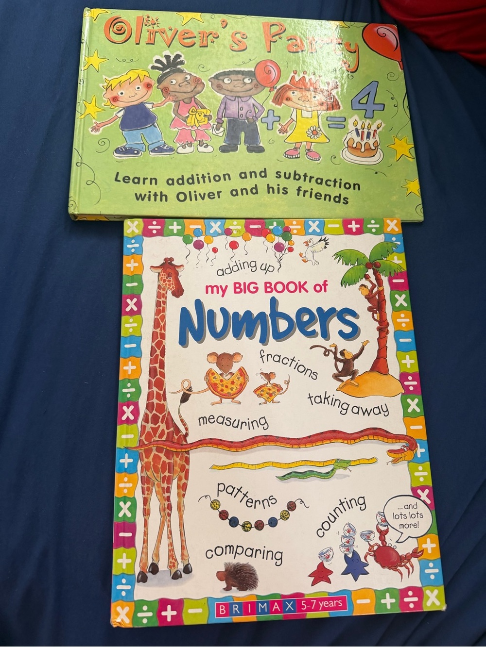 2-Piece Children’s Math Learning Book Bundle Numbers Addition